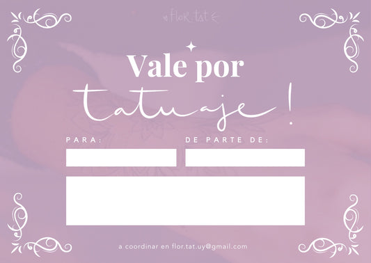 TARJETA REGALO/GIFT CARD!